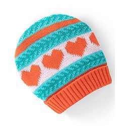 Babyhug Woollen Cap with Heart Design - Multicolour