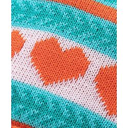 Babyhug Woollen Cap with Heart Design - Multicolour
