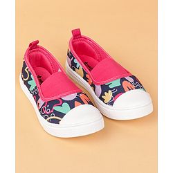 Cute Walk by Babyhug Slip On Casual Shoes Abstract Print - Blue