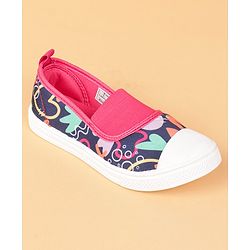Cute Walk by Babyhug Slip On Casual Shoes Abstract Print - Blue