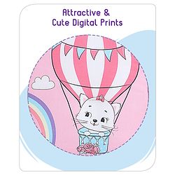 Babyhug Cotton Sleeping Bag Hot Air Balloon Print - Pink