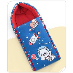 Babyhug Cotton Sleeping Bag Hot Air Balloon Print - Pink