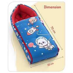 Babyhug Cotton Sleeping Bag Hot Air Balloon Print - Pink