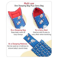 Babyhug Cotton Sleeping Bag Hot Air Balloon Print - Pink