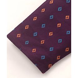 Babyhug Cotton Woven Full Sleeves Kurta & Dhoti Set Square Print - Purple & Orange