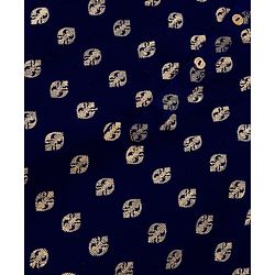 Babyhug 100% Cotton Knit Foil Printed Full Sleeves Kurta with Dhoti Set - Navy Blue