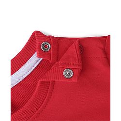Babyhug 100% Cotton Knit Full Sleeves Graphics Printed Sweatshirt - Red
