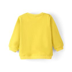 Babyhug 100% Cotton Full Sleeves Sweatshirt with Deer Graphics Print - Mustard Yellow