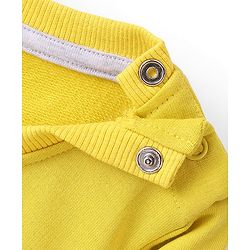 Babyhug 100% Cotton Full Sleeves Sweatshirt with Deer Graphics Print - Mustard Yellow