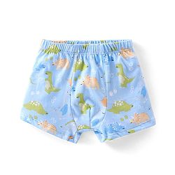 Babyhug 100% Cotton Trunk Striped & Dino Print Pack Of 3 - Green Blue & Orange
