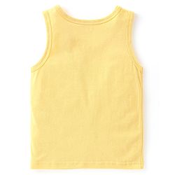 Babyhug 100% Cotton Sleeveless Sando Froggy Printed Pack of 3 - Blue Green & Yellow
