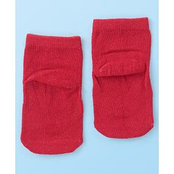 Cute Walk by Babyhug Cotton Knit Anti-Bacterial Ankle Length Dalmatians & Paw Design Socks Pack of 3 - Multicolour