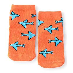Cute Walk By Babyhug Non Terry Anti-Bacterial Ankle Length Socks Star Print Pack Of 3 - Multicolour