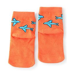Cute Walk By Babyhug Non Terry Anti-Bacterial Ankle Length Socks Star Print Pack Of 3 - Multicolour