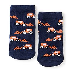 Cute Walk By Babyhug Non Terry Anti-Bacterial Ankle Length Socks Star Print Pack Of 3 - Multicolour