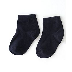Cute Walk By Babyhug Anti Bacterial Ankle Length Socks Star Design Pack Of 3 - Black & Red