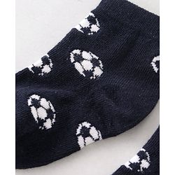 Cute Walk By Babyhug Anti Bacterial Ankle Length Socks Star Design Pack Of 3 - Black & Red