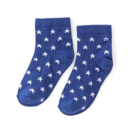 Cute Walk by Babyhug Ankle Length Anti Bacterial Socks Star Design Pack of 5 - Yellow & Blue