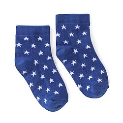 Cute Walk by Babyhug Ankle Length Anti Bacterial Socks Star Design Pack of 5 - Yellow & Blue