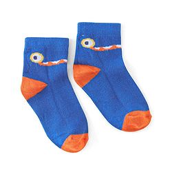 Cute Walk by Babyhug Ankle Length Anti Bacterial Socks Star Design Pack of 5 - Yellow & Blue