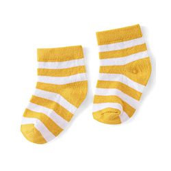 Cute Walk by Babyhug Cotton Ankle Length Anti-Bacterial Socks Stripes Design Pack of 5 - Multicolour