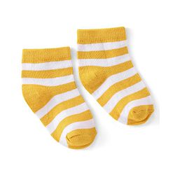 Cute Walk by Babyhug Cotton Ankle Length Anti-Bacterial Socks Stripes Design Pack of 5 - Multicolour