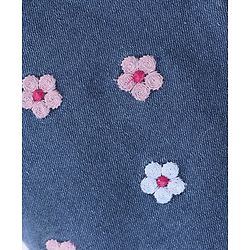 Babyhug Cotton Shorts With Stretch & Floral Print - Blue
