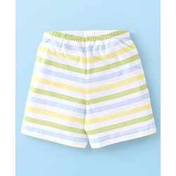 Babyhug 100% Cotton Sleeveless Sando & Shorts Set Car Print - Multicolour