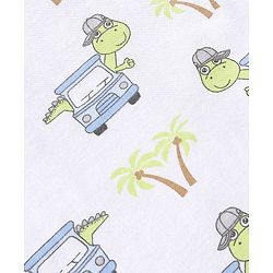 Babyhug 100% Cotton Sleeveless Sando & Shorts Set Car Print - Multicolour
