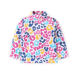 Babyhug 100% Cotton Full Sleeves Skivi Tee Abstract Print - Multicolor