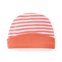 Babyhug 100% Cotton Cap Cat Design - Orange
