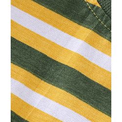 Babyhug 100% Cotton Knit Full Sleeves Striped T-Shirt - Yellow & Green