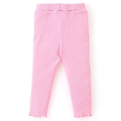 Babyhug 100% Cotton Knit Full Sleeves Top & Lounge Pant With Squirrel Print - Navy Blue & Pink