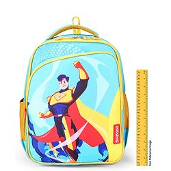 Babyhug Super Hero Backpack Blue - 16 Inch