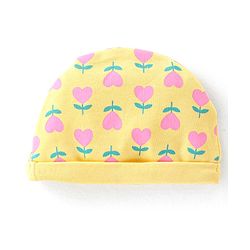 Babyhug 100% Cotton Cap Mittens & Booties Set With Floral Print Yellow - Diameter 9.5 cm
