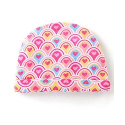 Babyhug 100% Cotton Interlock Knit Cap Mittens & Booties Set with Heart Print - Pink