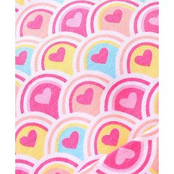 Babyhug 100% Cotton Interlock Knit Cap Mittens & Booties Set with Heart Print - Pink