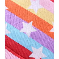 Babyhug 100% Cotton Knit Cap Star Print - Multicolour