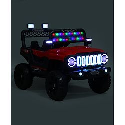 Babyhug Battery Operated Ride On Jeep with Remote Control - Red