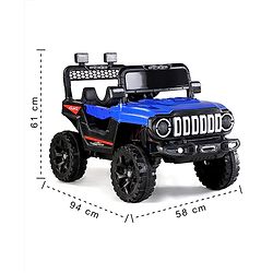 Babyhug Battery Operated Ride On Jeep with Remote Control - Blue
