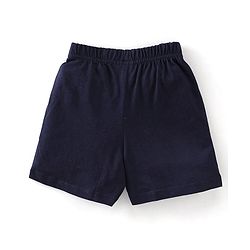 Babyhug 100% Cotton Knit Half Sleeves T-Shirt & Shorts With Teddy Print - Black & Yellow