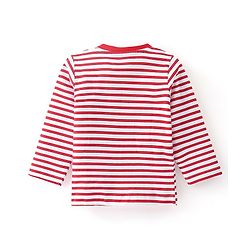 Babyhug Cotton Knit Full Sleeves Panda Printed Night Suit - Red