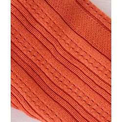 Babyhug Knit Full Length Winter Wear Lounge Pant  -Rust