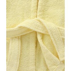 Babyhug Woven Terry Full Sleeves Hooded Bath Robe Tiger Design - Yellow