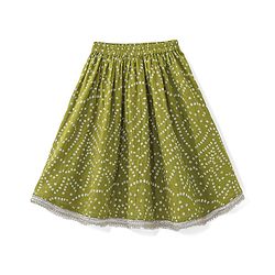 Babyhug Cotton Woven Sleeveless Choli and Lehenga Set with Lace Border Dupatta Bandhani Print - Green