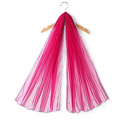 Babyhug 100% Cotton Woven Short Sleeve Bandhani Printed Lehenga Choli and Dupatta - Fuschia
