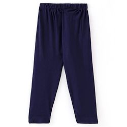 Babyhug Full Sleeves Sequenced Pathani Kurta Pyjama Set - Navy Blue