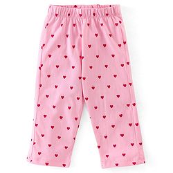 Babyhug Cotton Knit Full Sleeves Bunny Printed Night Suit - Pink