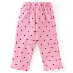 Babyhug Cotton Knit Full Sleeves Bunny Printed Night Suit - Pink
