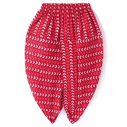 Babyhug 100% Cambric Full Sleeve Printed Kurta With Dhoti Set - Red